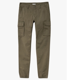 pantalon cargo coupe straight coloris unique homme vertF110801_4