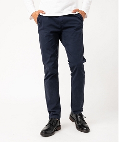 pantalon chino coupe slim homme bleuF111101_2