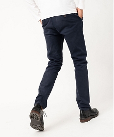 pantalon chino coupe slim homme bleuF111101_3