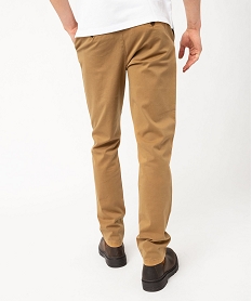 pantalon chino coupe slim homme brunF111201_3