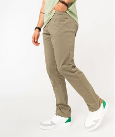 pantalon chino coupe slim homme beigeF111301_2