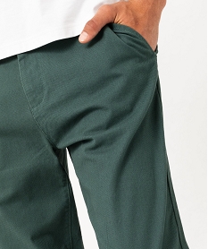 pantalon chino coupe slim en coton homme vertF111501_2