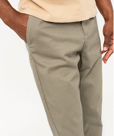 pantalon chino coupe slim en coton homme brunF111701_2