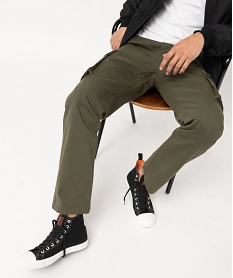 GEMO Pantalon cargo coupe Regular homme Vert