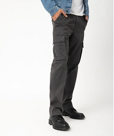 pantalon cargo coupe regular homme grisF111901_1