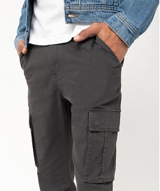 pantalon cargo coupe regular homme grisF111901_2