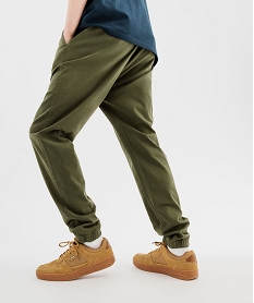 GEMO Pantalon jogger en toile de coton homme Vert