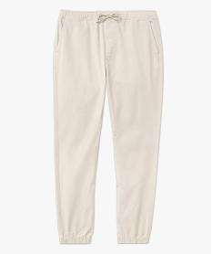 pantalon jogger en toile de coton homme bleu pantalonsF112801_4