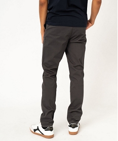 pantalon chino coupe slim en coton stretch homme grisF112901_3