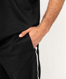 bermuda de sport avec bandes contrastantes homme noir shorts et bermudasF115901_2