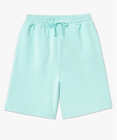 bermuda large en maille a taille elastiquee homme bleu shorts et bermudasF116001_4