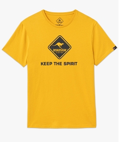 tee-shirt manches courtes imprime homme - roadsign jaune tee-shirtsF125201_4