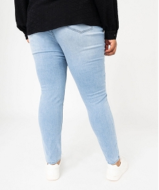 jean slim stretch delave femme grande taille bleu pantalons et jeansF129001_3