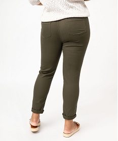 pantalon coupe regular femme grande taille vert pantalons et jeansF130401_3