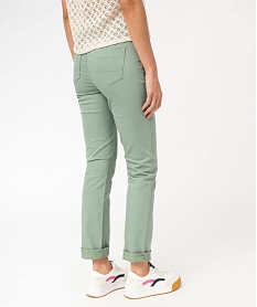 pantalon coupe regular taille normale femme vert pantalonsF131001_3