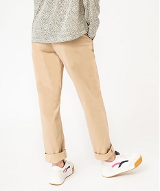 pantalon chino coupe regular femme beige pantalonsF132201_3