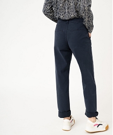 pantalon chino coupe regular femme bleu pantalonsF132401_3