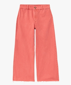 pantacourt en jean cropped wide leg colore femme rose pantacourtsF132501_4