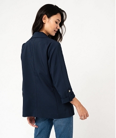 veste de tailleur a manches 34 femme bleu vestesF133201_3