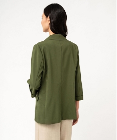 veste de tailleur a manches 34 femme vert vestesF133301_3