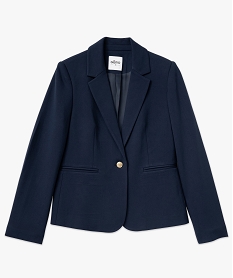 veste de tailleur en maille extensible femme bleu vestesF133601_4