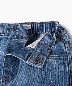 jean cargo a taille elastiquee bebe garcon bleu jeansF155901_2