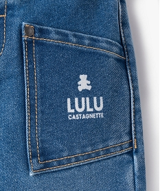 jean coupe mom avec poches plaquees bebe garcon - lulucastagnette bleu jeansF156001_2