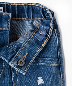 jean coupe mom avec poches plaquees bebe garcon - lulucastagnette bleu jeansF156001_3