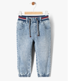 GEMO Jean baggy avec taille élastique bébé garçon Bleu