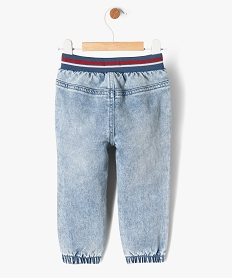 jean baggy avec taille elastique bebe garcon bleu jeansF156201_4