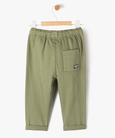 pantalon en denim colore bebe garcon vert pantalonsF156701_3