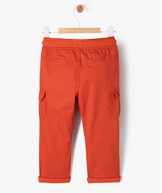 pantalon coupe cargo double avec taille elastique bebe garcon rougeF157001_4