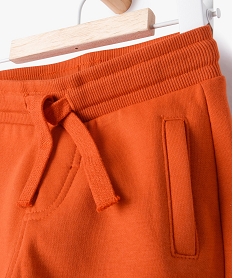 pantalon de jogging avec ceinture bord-cote bebe garcon rougeF159201_2