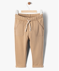 GEMO Pantalon en maille à poches fantaisie bébé garçon Beige