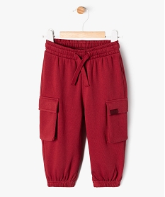 GEMO Pantalon en maille coupe cargo bébé garçon Rouge