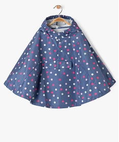 impermeable coupe-vent forme cape bebe fille bleu vestesF170901_1