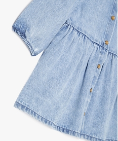 robe en jean avec col claudine bebe fille bleuF172501_3