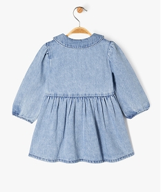 robe en jean avec col claudine bebe fille bleuF172501_4