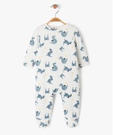 pyjama en velours a motifs dragons bebe garcon beige pyjamas veloursF189001_1