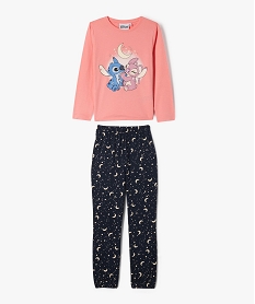 GEMO Pyjama bicolore avec motif Stitch fille - Disney Rose