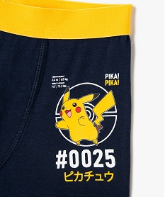 boxers a motifs pikachu garcon (lot de 2) - pokemon bleuF199201_2