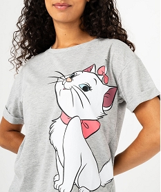 pyjashort avec motif les aristochats fille - disney gris pyjamas ensembles vestesF210301_2