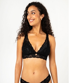 soutien-gorge triangle en dentelle sans armatures avec mousses amovibles noir soutien gorge sans armaturesF212001_2