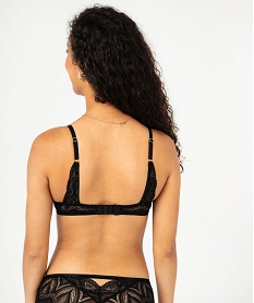 soutien-gorge triangle en dentelle sans armatures avec mousses amovibles noir soutien gorge sans armaturesF212001_3