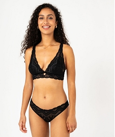 soutien-gorge triangle en dentelle sans armatures avec mousses amovibles noir soutien gorge sans armaturesF212001_4