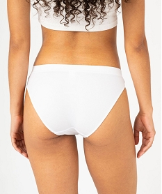 culotte en maille extensible femme blanc culottesF214001_2