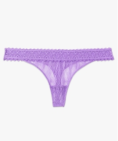 string en dentelle femme violet strings tangasF214701_4