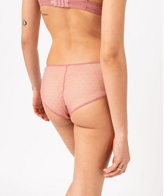 shorty en dentelle et tulle femme (lot de 2) rose shortiesF215301_2