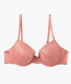 soutien-gorge corbeille en dentelle a armatures rose soutien gorge avec armaturesF216201_4