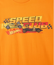 tee-shirt manches courtes avec motif voiture de course garcon - hot wheels orange tee-shirtsF232401_2